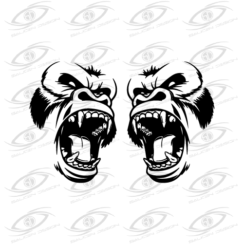 Angry Gorrila Livery - Large Vehicle Graphics Vinyl