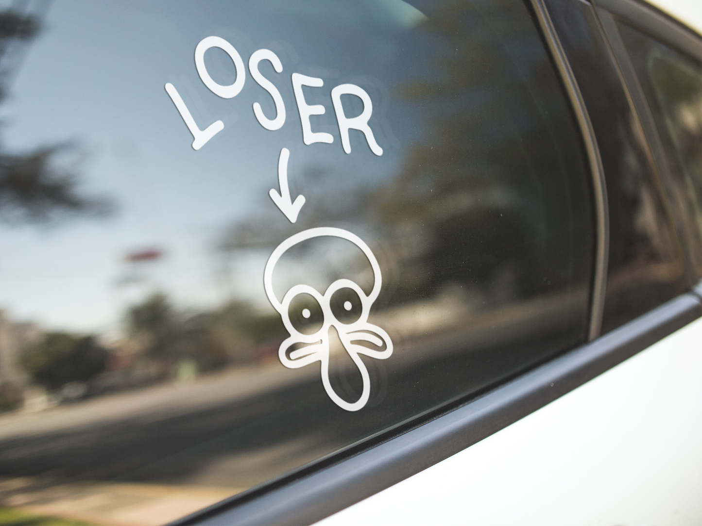 Loser - Squidward| Funny Stickers , Decal for car laptop window 6"