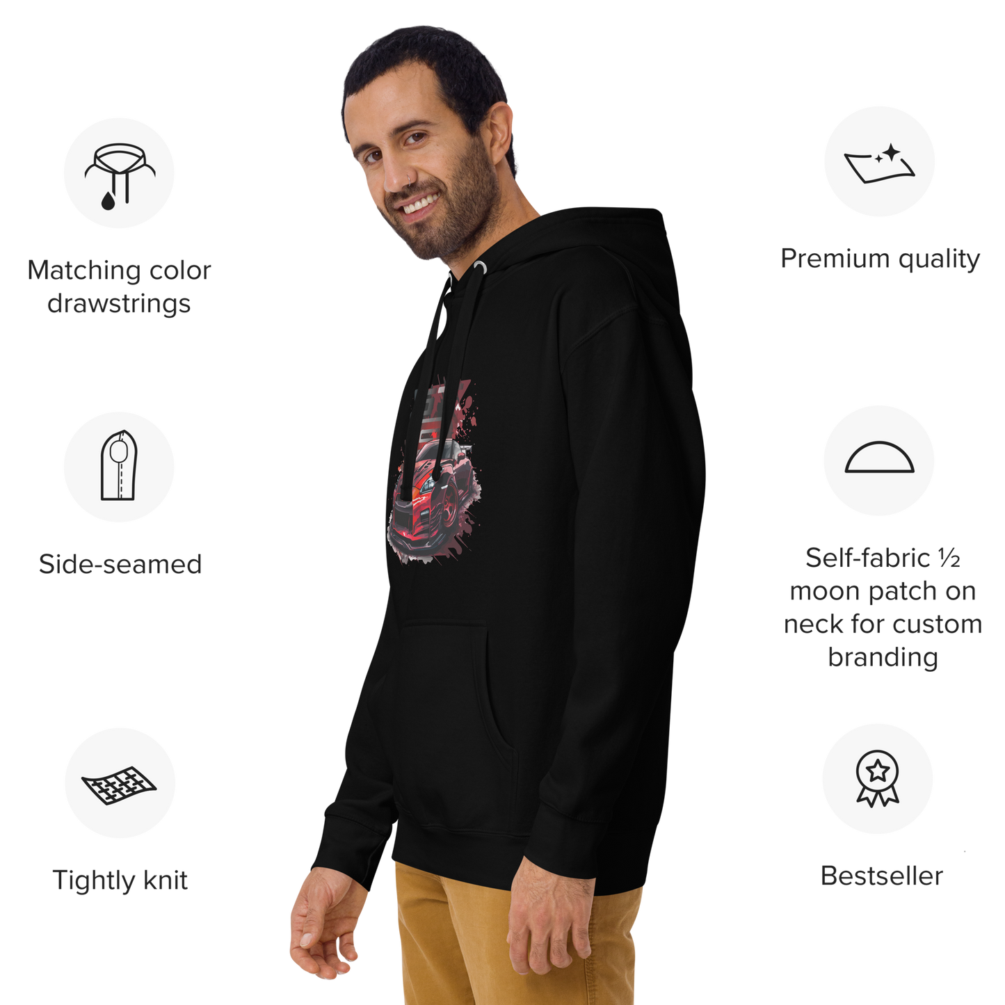 Nissan GTR R35 Abstract Art - Unisex Hoodie