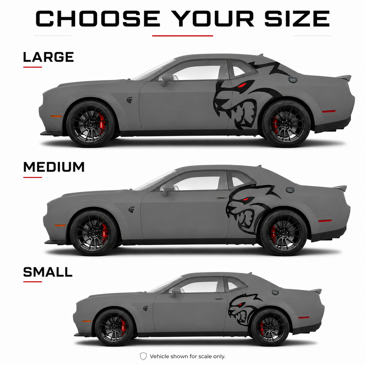 Dodge Charger / Challenger Hellcat Decal Kit