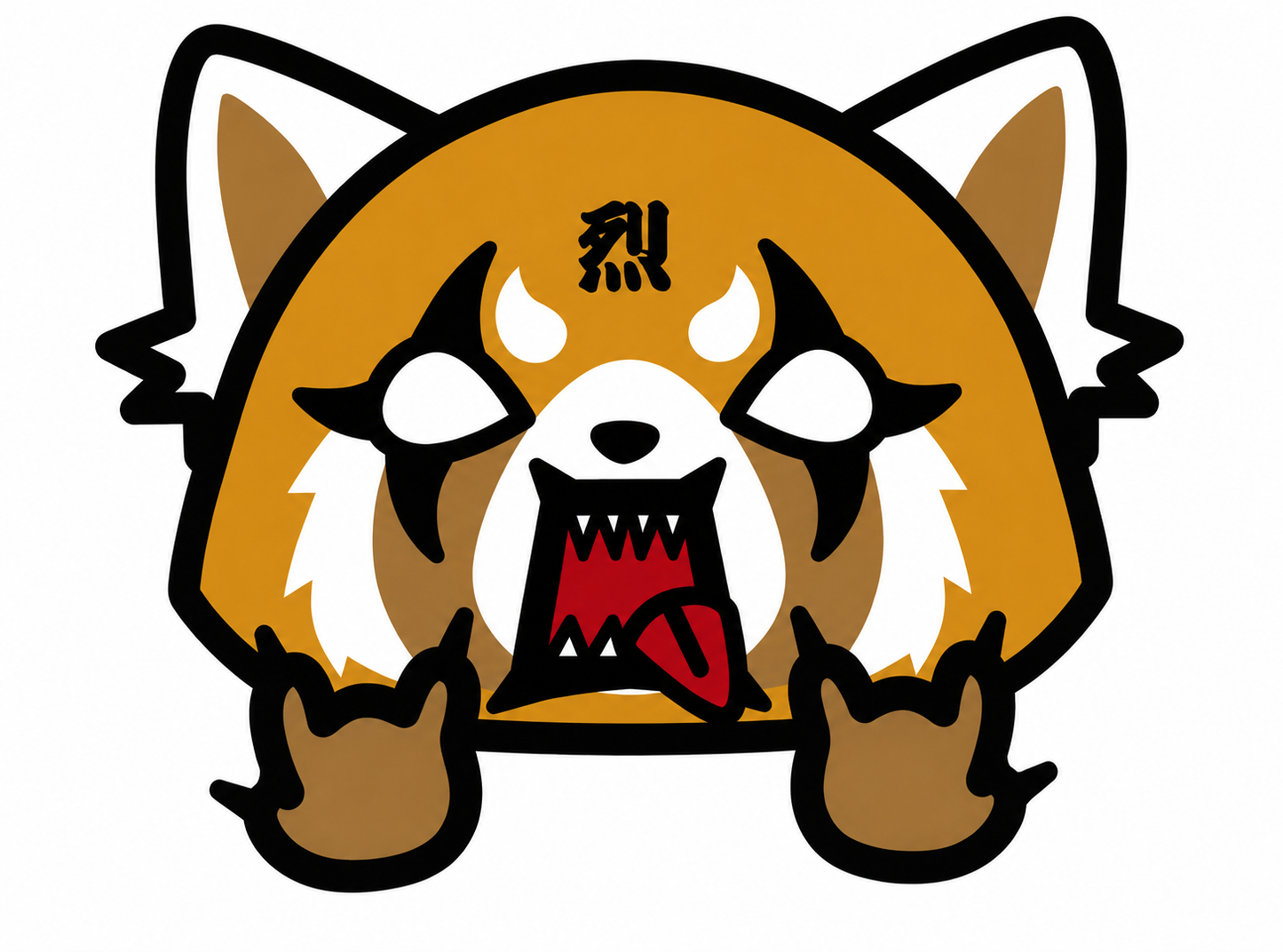 Angry Red Panda Decal – 5" Aggretsuko