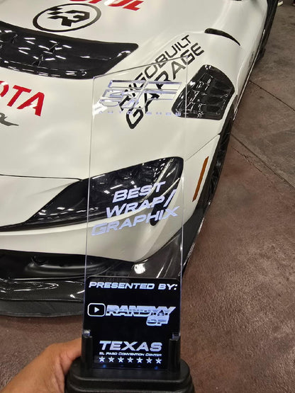2022 Toyota Supra GR – Satin White & Satin Black SW900 Wrap