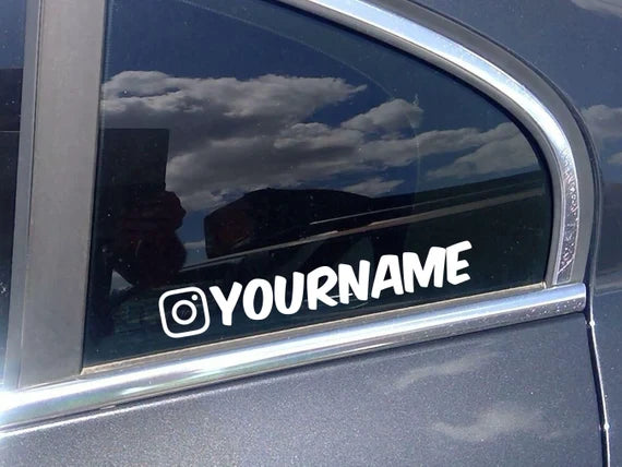 Custom Instagram Decal