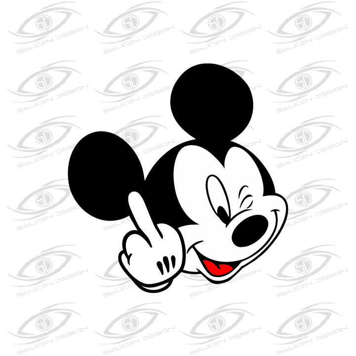 Mickey Mouse - Middle Finger – SauceN Design