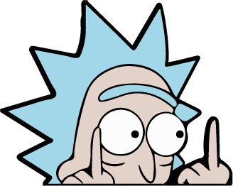 Rick and Morty - Middle Fingers Decal