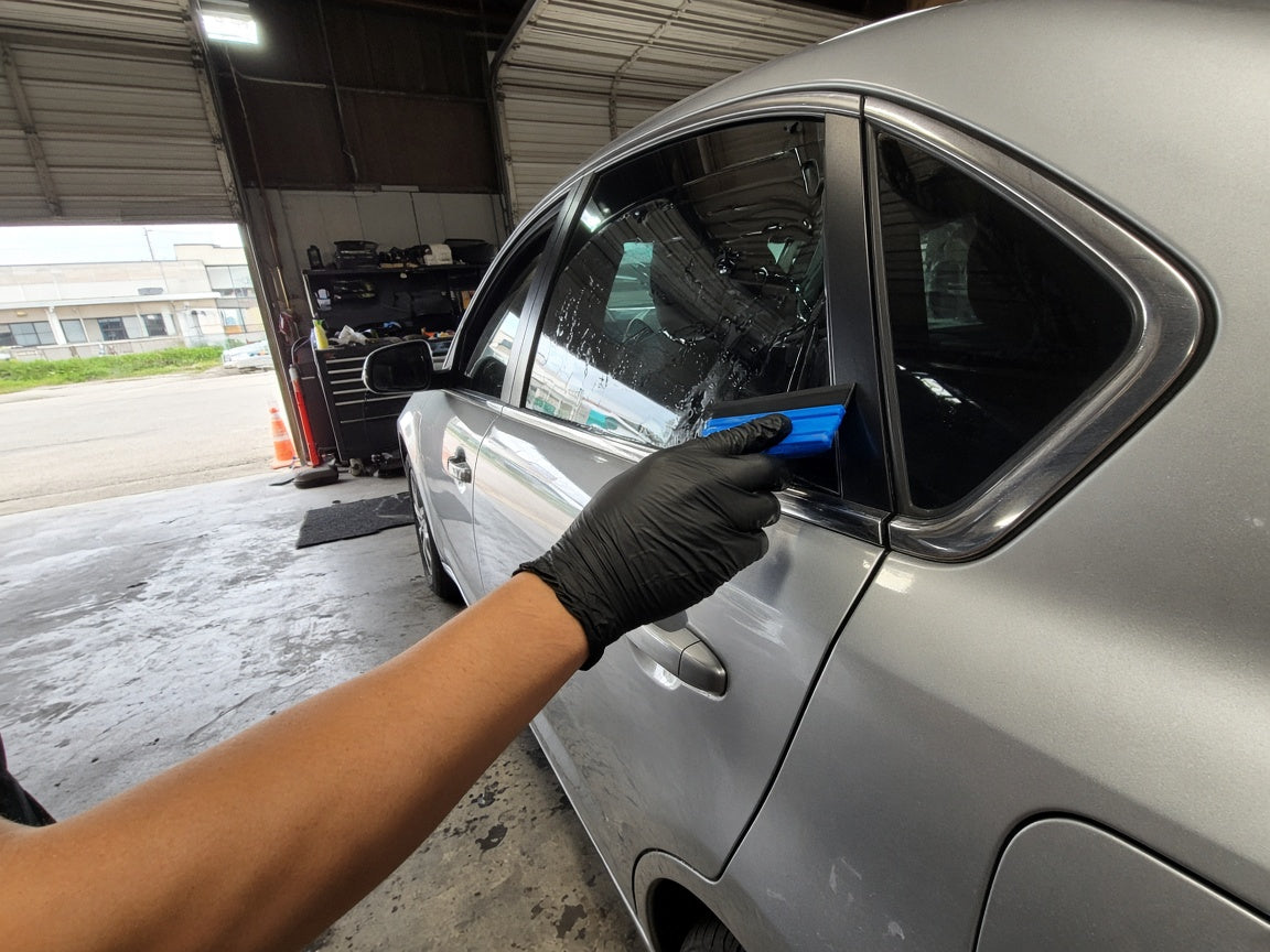 Window tint appointment deposit, tinted car windows at the shop